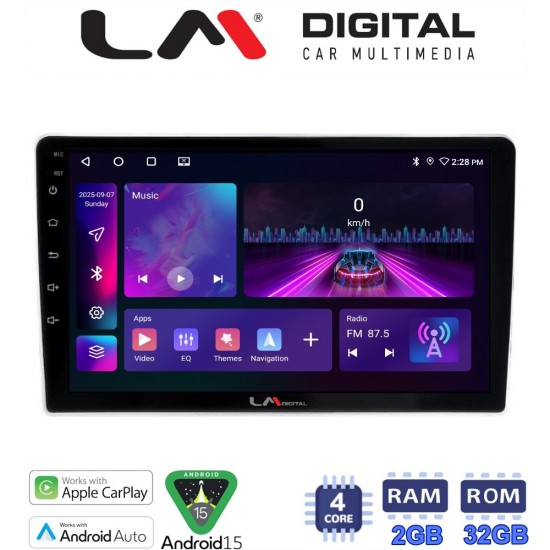 LM Digital - LM ZA4023SA GPS Οθόνη OEM Multimedia Αυτοκινήτου για Kia Sportage 2004 > 2010 (CarPlay/AndroidAuto/BT/GPS/WIFI/GPRS)