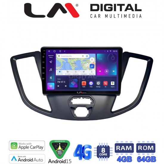 LM Digital - LM ZC8758 GPS Οθόνη OEM Multimedia Αυτοκινήτου για Ford Transit 2013 > 2018 (CarPlay/AndroidAuto/BT/GPS/WIFI/GPRS)