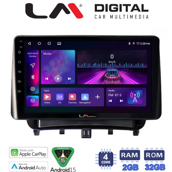LM Digital - LM ZA4453 GPS Οθόνη OEM Multimedia Αυτοκινήτου για Ford Transit Courier 2014> (CarPlay/AndroidAuto/BT/GPS/WIFI/GPRS)