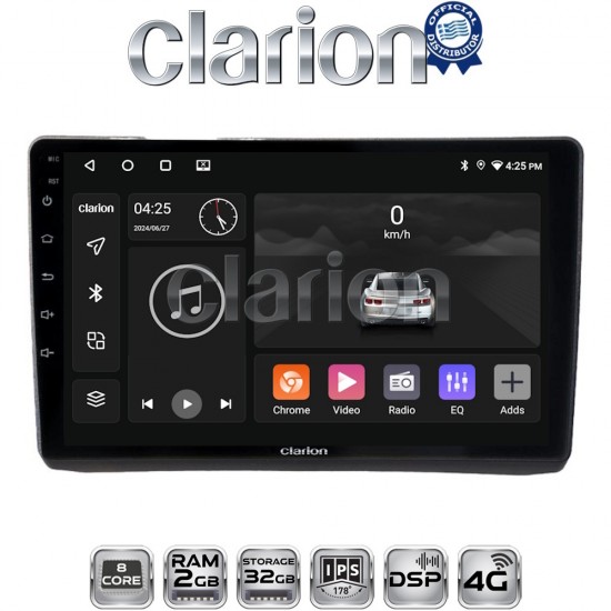 CLARION GL71892 Οθόνη OEM Multimedia Αυτοκινήτου για Opel Vivaro - Renault Trafic - Nissan Primastar 2002 > 2009 (CarPlay/AndroidAuto/BT/GPS/WIFI/GPRS)