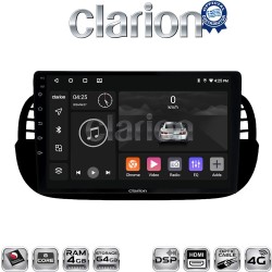 CLARION GL74315B Οθόνη OEM Multimedia Αυτοκινήτου για Fiat 500 2007 > 2016 (CarPlay/AndroidAuto/BT/GPS/WIFI/GPRS)