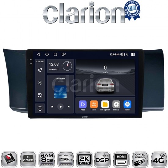 CLARION GL75991 Οθόνη OEM Multimedia Αυτοκινήτου για Subaru BRZ & Toyota GT86 2013 > (CarPlay/AndroidAuto/BT/GPS/WIFI/GPRS)