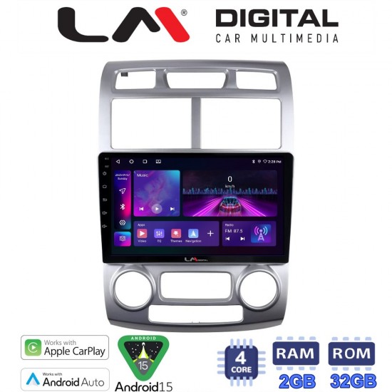 LM Digital - LM ZA4023SC GPS Οθόνη OEM Multimedia Αυτοκινήτου για Kia Sportage 2004 > 2010 (CarPlay/AndroidAuto/BT/GPS/WIFI/GPRS)