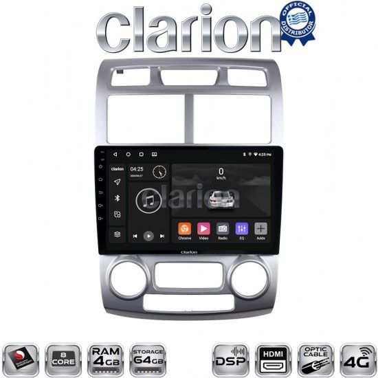 CLARION GL74023SC Οθόνη OEM Multimedia Αυτοκινήτου για Kia Sportage 2004 > 2010 (CarPlay/AndroidAuto/BT/GPS/WIFI/GPRS)