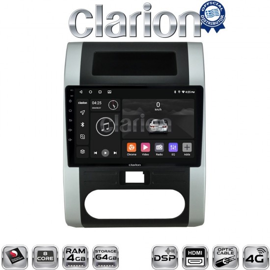 CLARION GL74002 Οθόνη OEM Multimedia Αυτοκινήτου για NISSAN X-TRAIL 2007 > 2013 (CarPlay/AndroidAuto/BT/GPS/WIFI/GPRS)