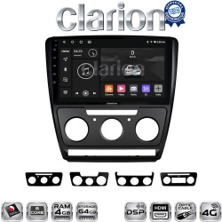 CLARION GL74005B Οθόνη OEM Multimedia Αυτοκινήτου για Skoda Octavia 2005 > 2012 (CarPlay/AndroidAuto/BT/GPS/WIFI/GPRS)