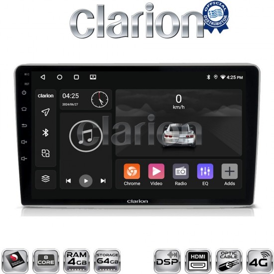 CLARION GL74019S Οθόνη OEM Multimedia Αυτοκινήτου για OPEL (CarPlay/AndroidAuto/BT/GPS/WIFI/GPRS)