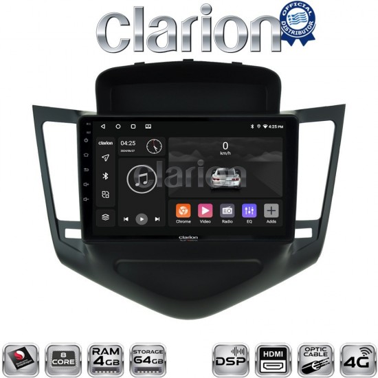 CLARION GL74045 Οθόνη OEM Multimedia Αυτοκινήτου για CHEVROLET CRUZE 2008>2013 (CarPlay/AndroidAuto/BT/GPS/WIFI/GPRS)