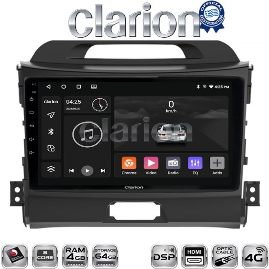 CLARION GL74074 Οθόνη OEM Multimedia Αυτοκινήτου για KIA SPORTAGE 2010>2015 (CarPlay/AndroidAuto/BT/GPS/WIFI/GPRS)