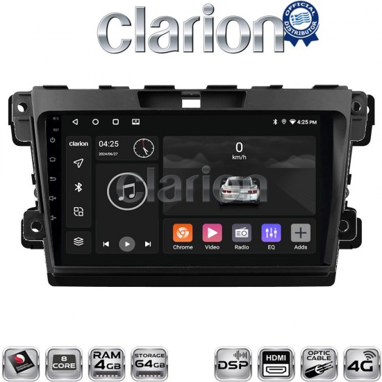 CLARION GL74097 Οθόνη OEM Multimedia Αυτοκινήτου για MAZDA CX7 2006> (CarPlay/AndroidAuto/BT/GPS/WIFI/GPRS)