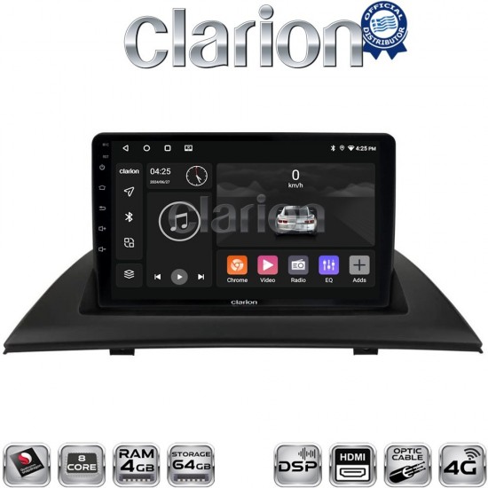 CLARION GL74103 Οθόνη OEM Multimedia Αυτοκινήτου για BMW X3 2003 > 2010 (CarPlay/AndroidAuto/BT/GPS/WIFI/GPRS)