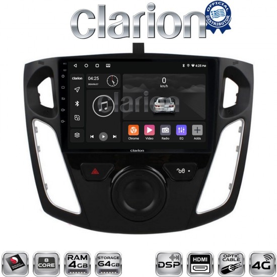 CLARION GL74150 Οθόνη OEM Multimedia Αυτοκινήτου για FORD FOCUS 2015>2018 (CarPlay/AndroidAuto/BT/GPS/WIFI/GPRS)