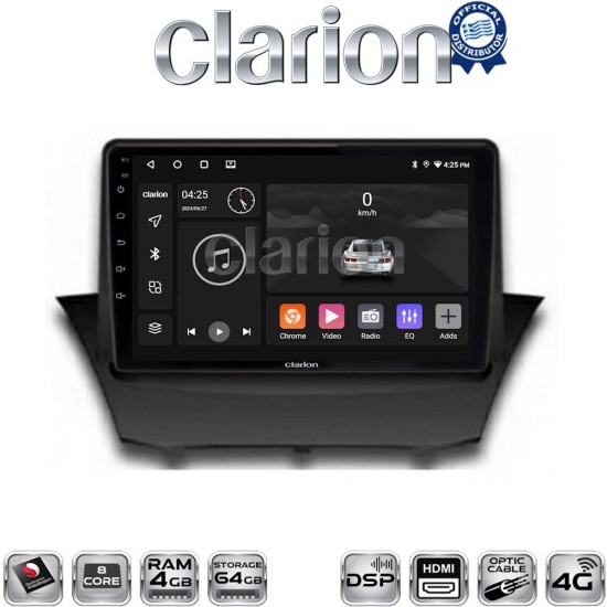 CLARION GL74152 Οθόνη OEM Multimedia Αυτοκινήτου για FORD FIESTA 2008>2009 (CarPlay/AndroidAuto/BT/GPS/WIFI/GPRS)