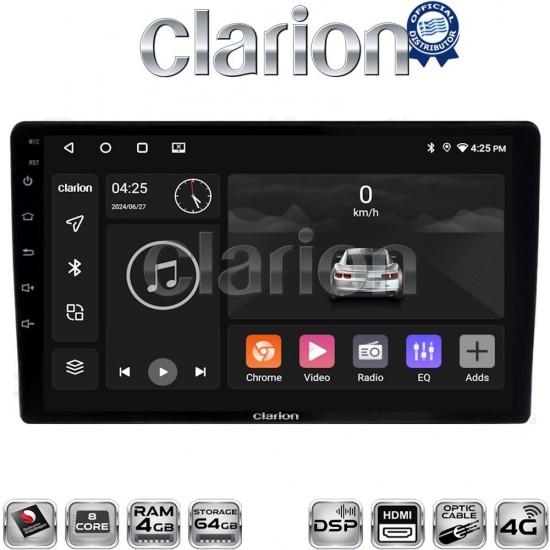 CLARION GL74157 Οθόνη OEM Multimedia Αυτοκινήτου για DACIA DUSTER 2013>2019 (CarPlay/AndroidAuto/BT/GPS/WIFI/GPRS)