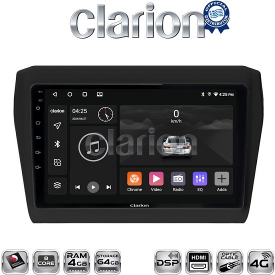 CLARION GL74180 Οθόνη OEM Multimedia Αυτοκινήτου για SUZUKI SWIFT 2016> (CarPlay/AndroidAuto/BT/GPS/WIFI/GPRS)
