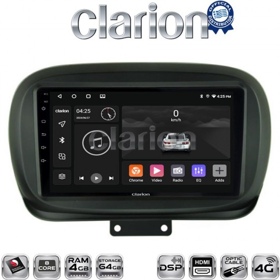 CLARION GL74199 Οθόνη OEM Multimedia Αυτοκινήτου για FIAT 500X 2014> (CarPlay/AndroidAuto/BT/GPS/WIFI/GPRS)