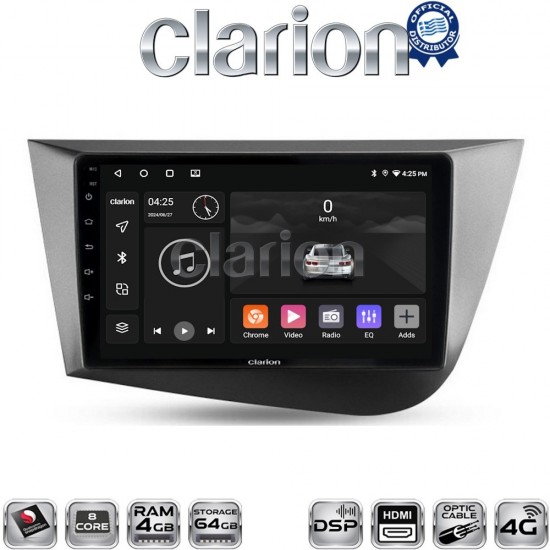 CLARION GL74217 Οθόνη OEM Multimedia Αυτοκινήτου για Seat Leon 2005>2012 (CarPlay/AndroidAuto/BT/GPS/WIFI/GPRS)