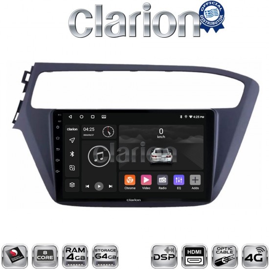 CLARION GL74226 Οθόνη OEM Multimedia Αυτοκινήτου για Hyundai i20 2019> (CarPlay/AndroidAuto/BT/GPS/WIFI/GPRS)
