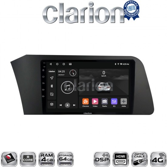 CLARION GL74227 Οθόνη OEM Multimedia Αυτοκινήτου για Hyundai Elantra 2021 > (CarPlay/AndroidAuto/BT/GPS/WIFI/GPRS)