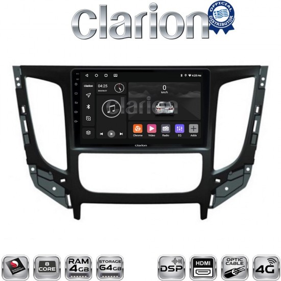 CLARION GL74230 Οθόνη OEM Multimedia Αυτοκινήτου για Mitsubishi L200 2014 >Μόνο για αυτοκίνητα με Κλιματισμό (CarPlay/AndroidAuto/BT/GPS/WIFI/GPRS)