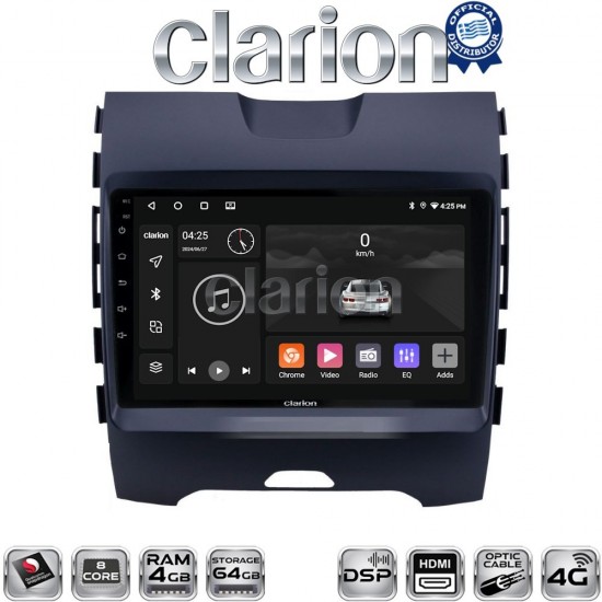CLARION GL74248 Οθόνη OEM Multimedia Αυτοκινήτου για Ford Edge 2016 > (CarPlay/AndroidAuto/BT/GPS/WIFI/GPRS)