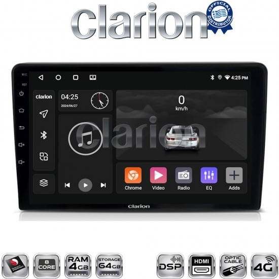 CLARION GL74256 Οθόνη OEM Multimedia Αυτοκινήτου για Mazda 2 2002 > 2007 (CarPlay/AndroidAuto/BT/GPS/WIFI/GPRS)