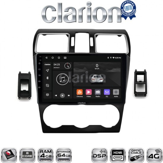 CLARION GL74262B Οθόνη OEM Multimedia Αυτοκινήτου για Subaru Impreza - Forester 2013 > (CarPlay/AndroidAuto/BT/GPS/WIFI/GPRS)