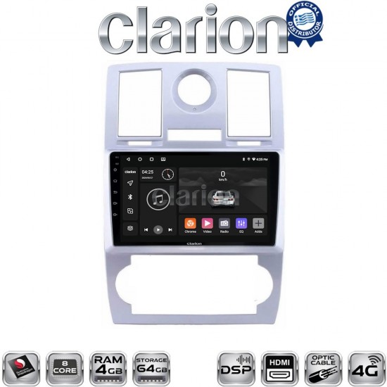 CLARION GL74285 Οθόνη OEM Multimedia Αυτοκινήτου για CHRYSLER 300C 2005 > 2010 (CarPlay/AndroidAuto/BT/GPS/WIFI/GPRS)