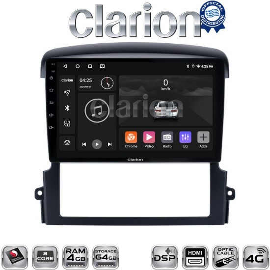 CLARION GL74303 Οθόνη OEM Multimedia Αυτοκινήτου για Kia Sorento 2006 > 2009 (CarPlay/AndroidAuto/BT/GPS/WIFI/GPRS)