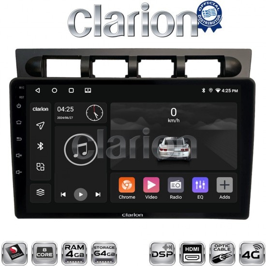 CLARION GL74311 Οθόνη OEM Multimedia Αυτοκινήτου για Kia Piccanto 2004 > 2008 (CarPlay/AndroidAuto/BT/GPS/WIFI/GPRS)