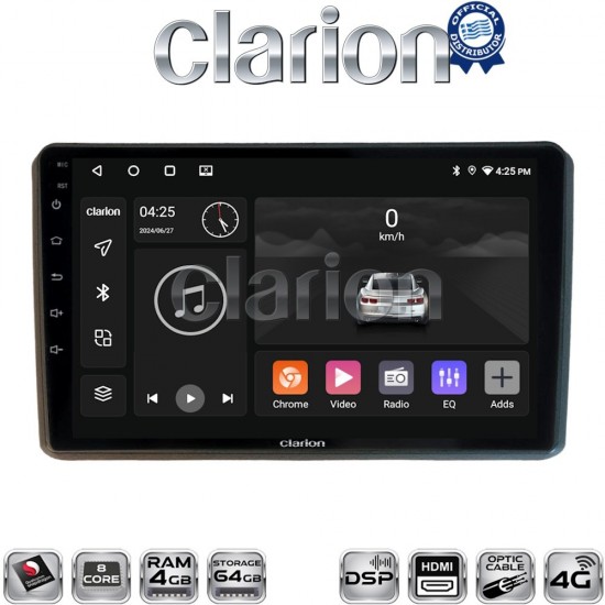 CLARION GL74312 Οθόνη OEM Multimedia Αυτοκινήτου για MITSUBISHI OUTLANDER 2001 > 2006 (CarPlay/AndroidAuto/BT/GPS/WIFI/GPRS)