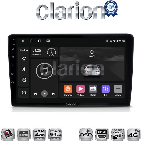 CLARION GL74332 Οθόνη OEM Multimedia Αυτοκινήτου για VW Golf4 1998 > 2004 (CarPlay/AndroidAuto/BT/GPS/WIFI/GPRS)