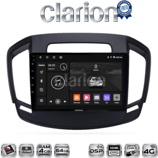 CLARION GL74338 Οθόνη OEM Multimedia Αυτοκινήτου για OPEL INSIGNIA 2014> (CarPlay/AndroidAuto/BT/GPS/WIFI/GPRS)