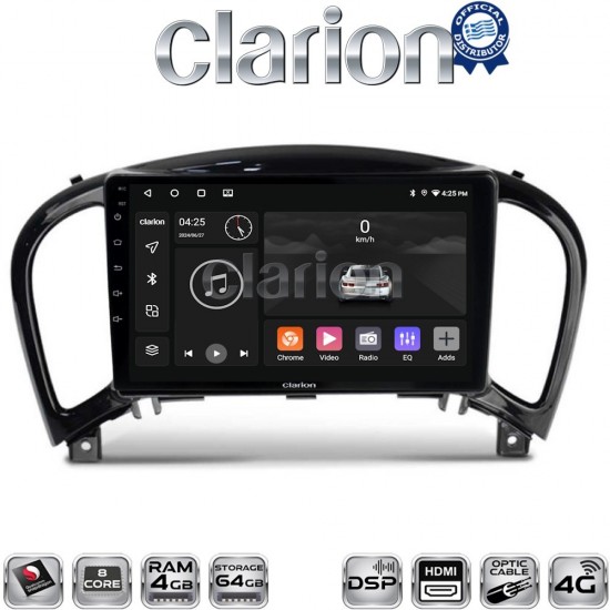CLARION GL74352 Οθόνη OEM Multimedia Αυτοκινήτου για NISSAN JUKE 2009> (CarPlay/AndroidAuto/BT/GPS/WIFI/GPRS)