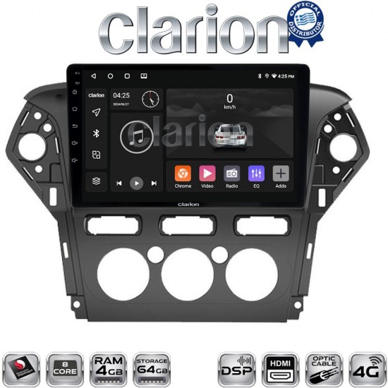 CLARION GL74368 Οθόνη OEM Multimedia Αυτοκινήτου για FORD MONDEO 2010 > 2013 (CarPlay/AndroidAuto/BT/GPS/WIFI/GPRS)