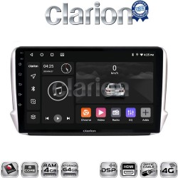CLARION GL74374 Οθόνη OEM Multimedia Αυτοκινήτου για PEUGEOT 208-2008 2012> (CarPlay/AndroidAuto/BT/GPS/WIFI/GPRS)