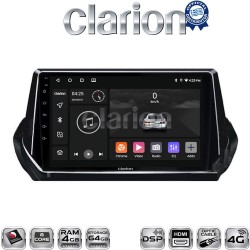CLARION GL74375 Οθόνη OEM Multimedia Αυτοκινήτου για Peugeot 208 - 2008 2012 > 2020 (CarPlay/AndroidAuto/BT/GPS/WIFI/GPRS)