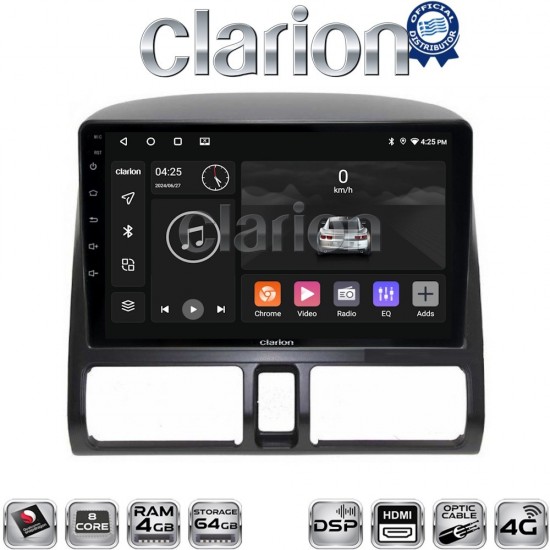 CLARION GL74376CL Οθόνη OEM Multimedia Αυτοκινήτου για Honda CRV 1996 > 2006 (CarPlay/AndroidAuto/BT/GPS/WIFI/GPRS)