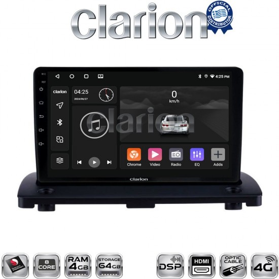 CLARION GL74385 Οθόνη OEM Multimedia Αυτοκινήτου για Volvo XC90 2002 > 2014 (CarPlay/AndroidAuto/BT/GPS/WIFI/GPRS)