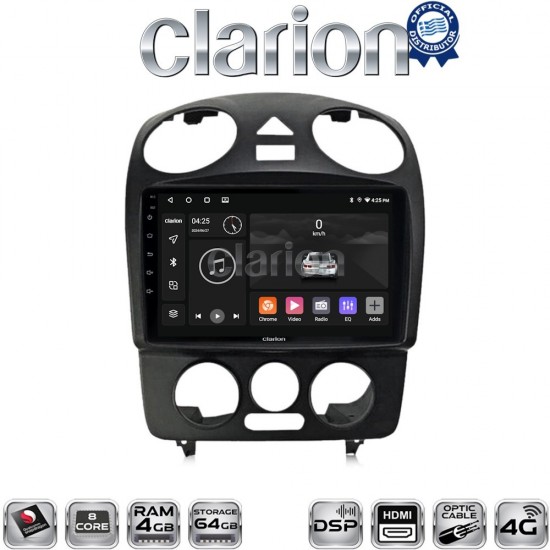 CLARION GL74408 Οθόνη OEM Multimedia Αυτοκινήτου για VW BEETLE 2003 > 2010 (CarPlay/AndroidAuto/BT/GPS/WIFI/GPRS)
