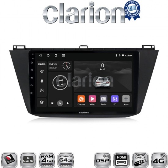 CLARION GL74420 Οθόνη OEM Multimedia Αυτοκινήτου για VOLKSWAGEN TIGUAN 2016> (CarPlay/AndroidAuto/BT/GPS/WIFI/GPRS)