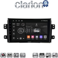 CLARION GL74446 Οθόνη OEM Multimedia Αυτοκινήτου για Fiat Sedici 2005 > 2013 Suzuki SX4 2005 > 2013 (CarPlay/AndroidAuto/BT/GPS/WIFI/GPRS)