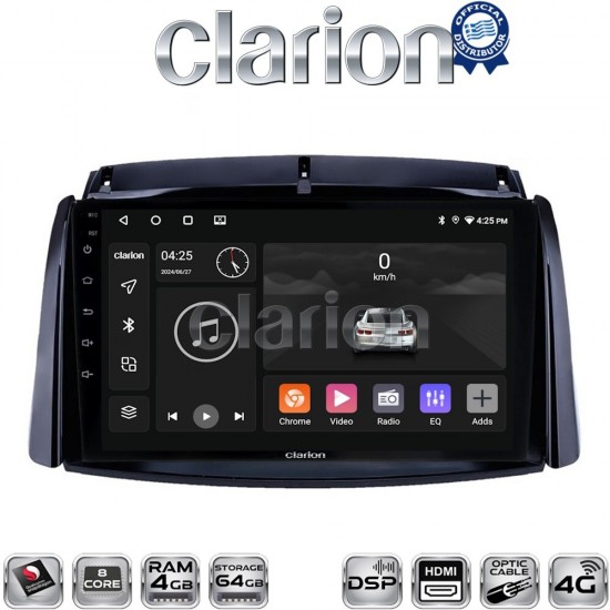 CLARION GL74498 Οθόνη OEM Multimedia Αυτοκινήτου για Renault Koleos 2006>2017 (CarPlay/AndroidAuto/BT/GPS/WIFI/GPRS)
