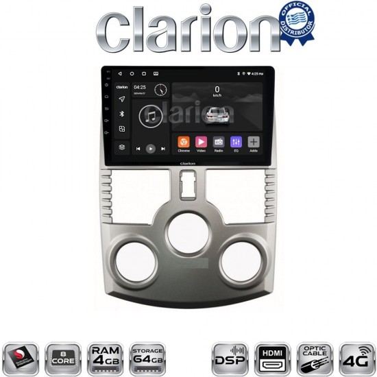 CLARION GL74520 Οθόνη OEM Multimedia Αυτοκινήτου για DAIHATSU TERIOS 2007> 2018 (CarPlay/AndroidAuto/BT/GPS/WIFI/GPRS)