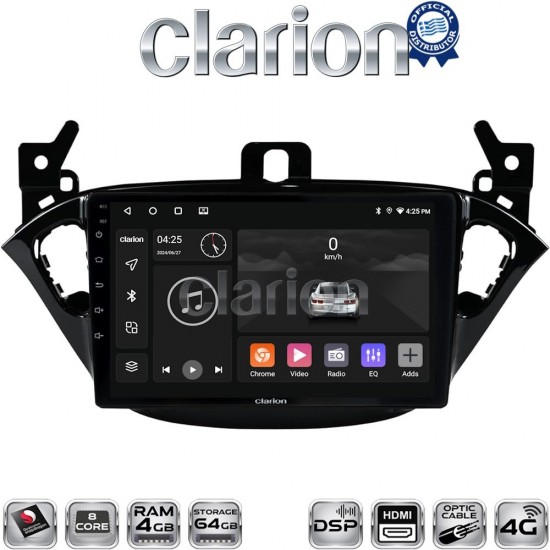 CLARION GL74521 Οθόνη OEM Multimedia Αυτοκινήτου για Opel Corsa E 2015 > 2018 (CarPlay/AndroidAuto/BT/GPS/WIFI/GPRS)