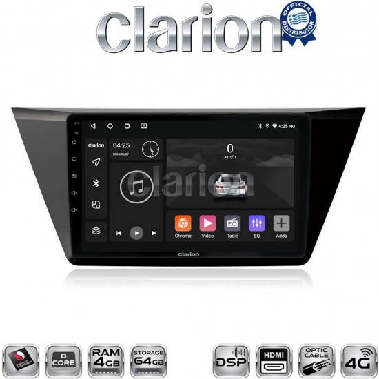 CLARION GL74522 Οθόνη OEM Multimedia Αυτοκινήτου για VW TOURAN 2016> (CarPlay/AndroidAuto/BT/GPS/WIFI/GPRS)