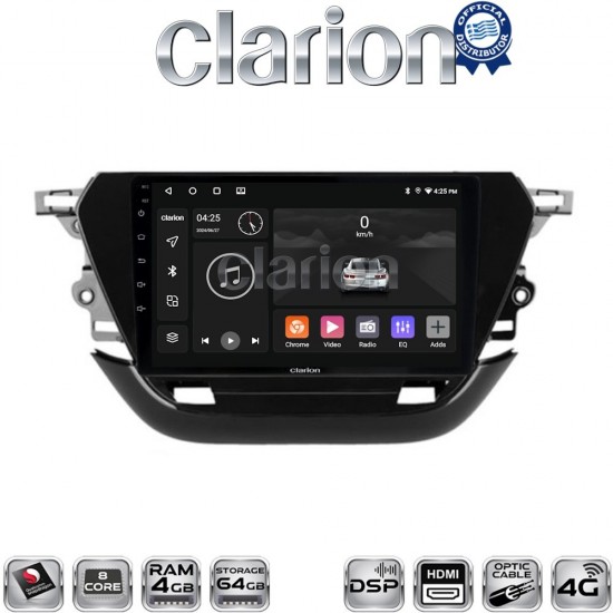CLARION GL74523 Οθόνη OEM Multimedia Αυτοκινήτου για Opel Corsa F 2021 > (CarPlay/AndroidAuto/BT/GPS/WIFI/GPRS)