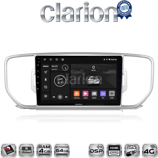 CLARION GL74527 Οθόνη OEM Multimedia Αυτοκινήτου για KIA SPORTAGE 2016>2019 (CarPlay/AndroidAuto/BT/GPS/WIFI/GPRS)