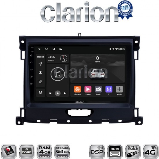 CLARION GL74575 Οθόνη OEM Multimedia Αυτοκινήτου για Ford Ranger 2019 > (CarPlay/AndroidAuto/BT/GPS/WIFI/GPRS)