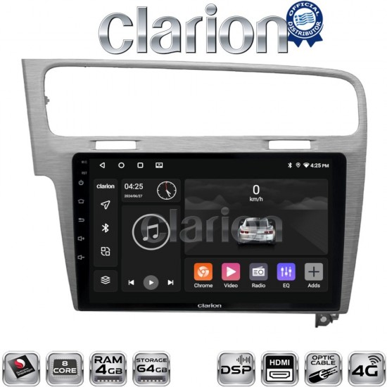 CLARION GL74591 Οθόνη OEM Multimedia Αυτοκινήτου για VW GOLF7 (CarPlay/AndroidAuto/BT/GPS/WIFI/GPRS)
